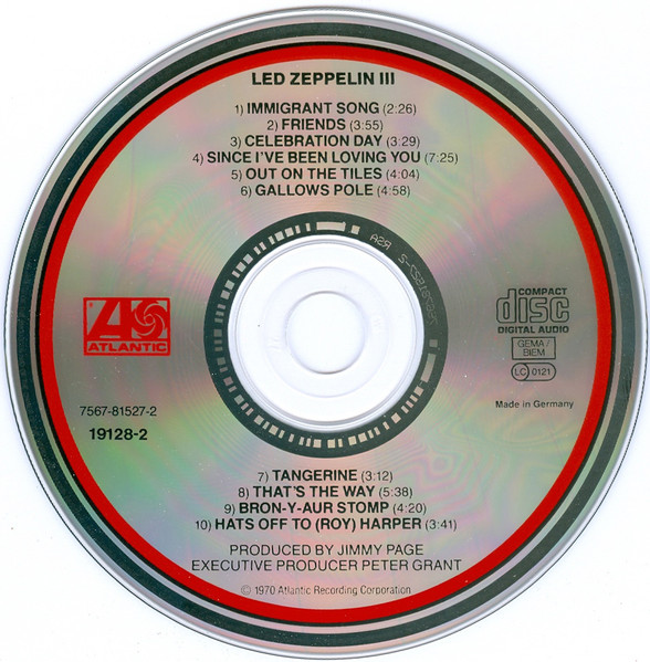 Led Zeppelin - Led Zeppelin III (CD, Album, RE)