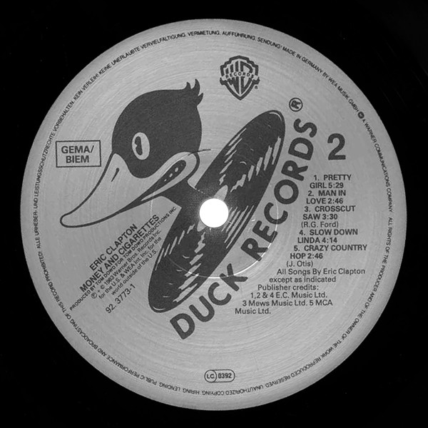 Eric Clapton - Money And Cigarettes (LP, Album, RE)