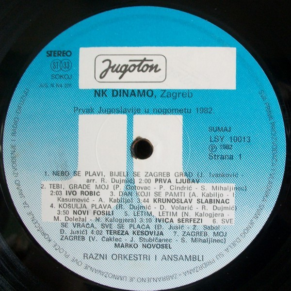 Various - NK Dinamo Zagreb - Prvak Jugoslavije U Nogometu 1982 (LP, Comp)
