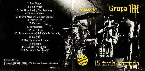 Mi (4) - 15 Å½ivih Komada (CD, Comp, Mono, Promo)