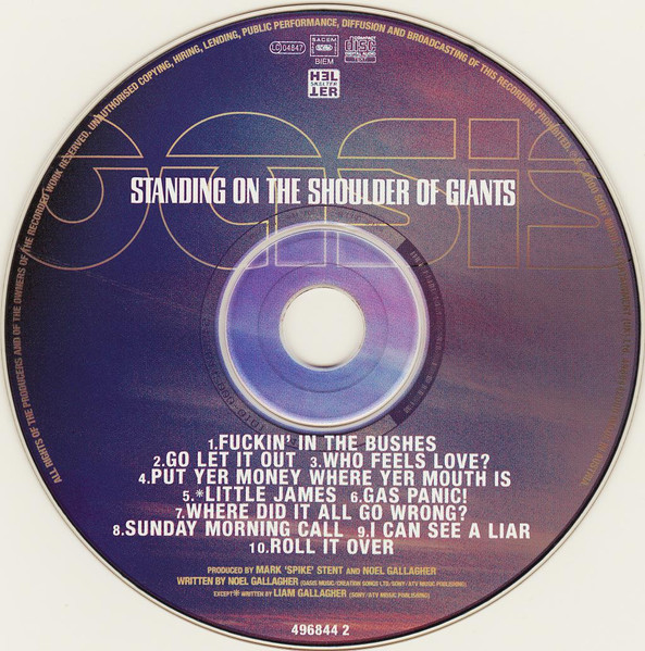 Oasis (2) - Standing On The Shoulder Of Giants (CD, Album)