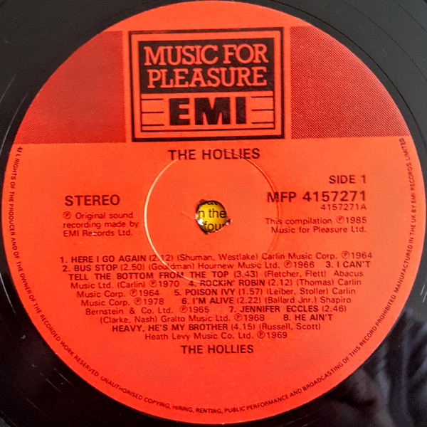 The Hollies - The Hollies (LP, Comp, Mono)