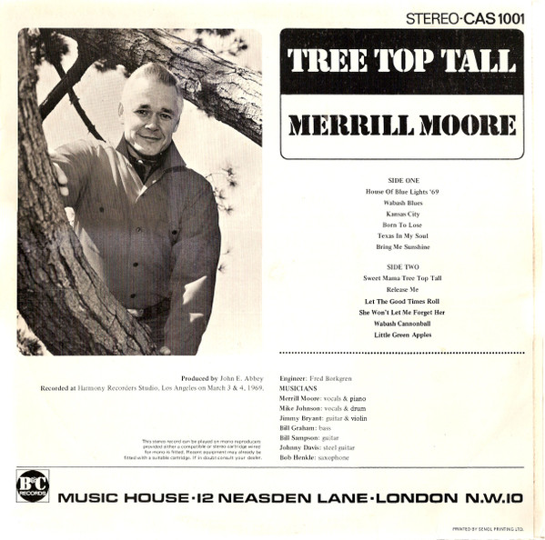 Merrill Moore - Tree Top Tall (LP, Album)