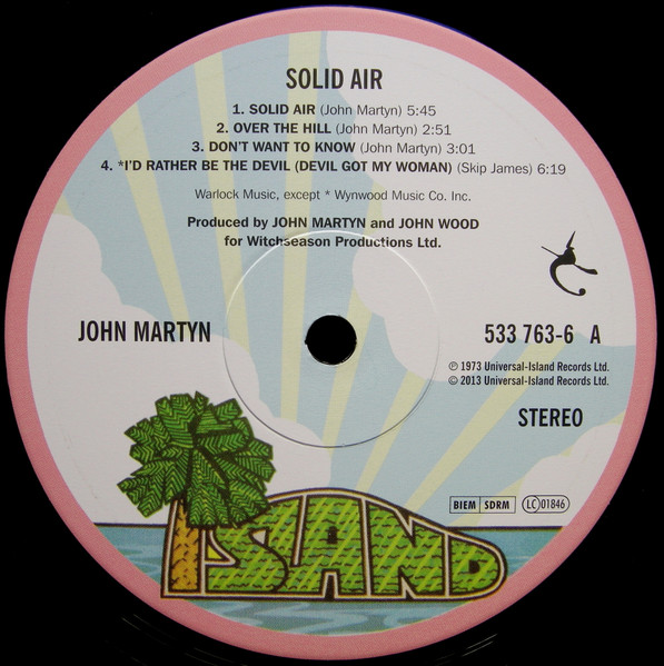 John Martyn - Solid Air (LP, Album, RE, Gat)