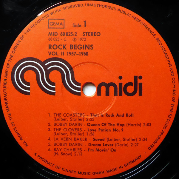 Various - Rock Begins Vol.Il 1957-1960 (2xLP, Comp, Gat)