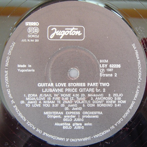 Đelo Jusić - Ljubavne Priče Gitare - 2 (LP, Album)