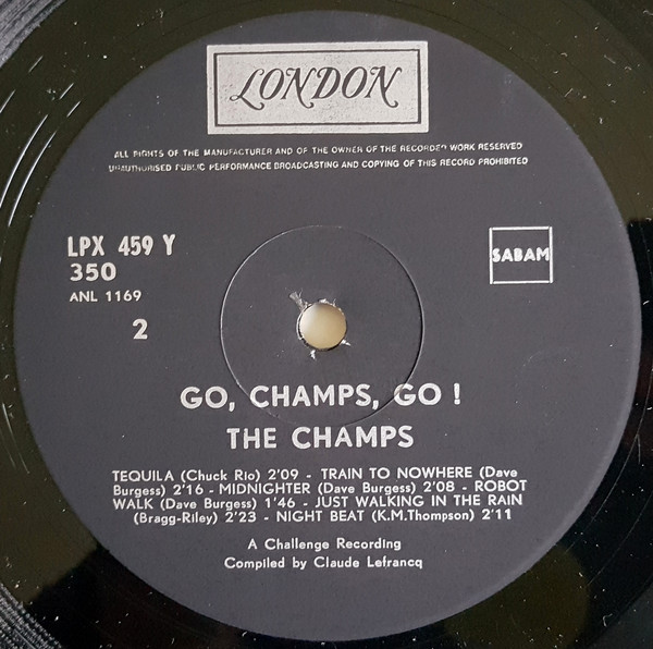 The Champs - Go Champs Go! (LP, Comp, RE)