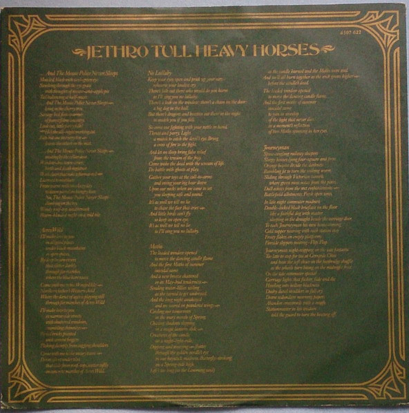 Jethro Tull - Heavy Horses (LP, Album)