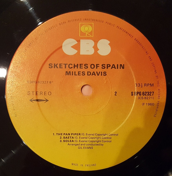 Miles Davis - Sketches Of Spain (LP, Album, RE)