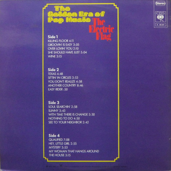 The Electric Flag Featuring Buddy Miles - The Golden Era Of Pop Music (2xLP, Comp)