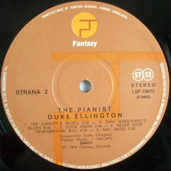 Duke Ellington - The Pianist (LP, Album)