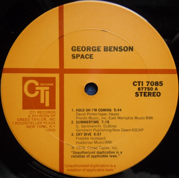 George Benson - Space (LP, Album, RP, Gat)