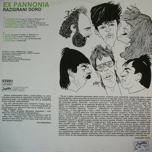 Ex Pannonia* - Razigrani Doro (LP, Album)