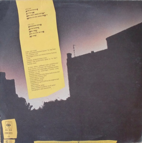 Nina Hagen Band - Unbehagen (LP, Album)