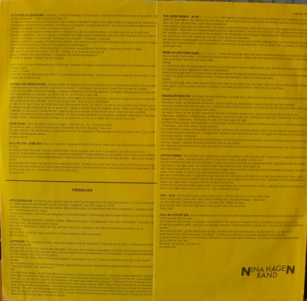 Nina Hagen Band - Unbehagen (LP, Album)