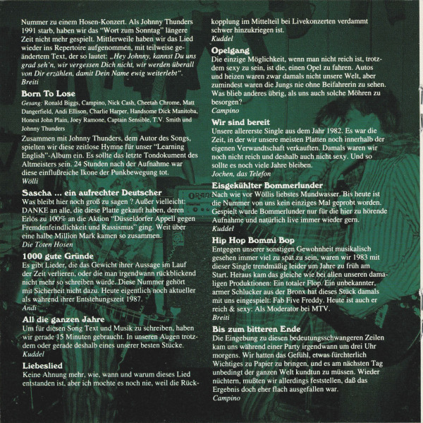 Die Toten Hosen - Reich & Sexy (CD, Comp)