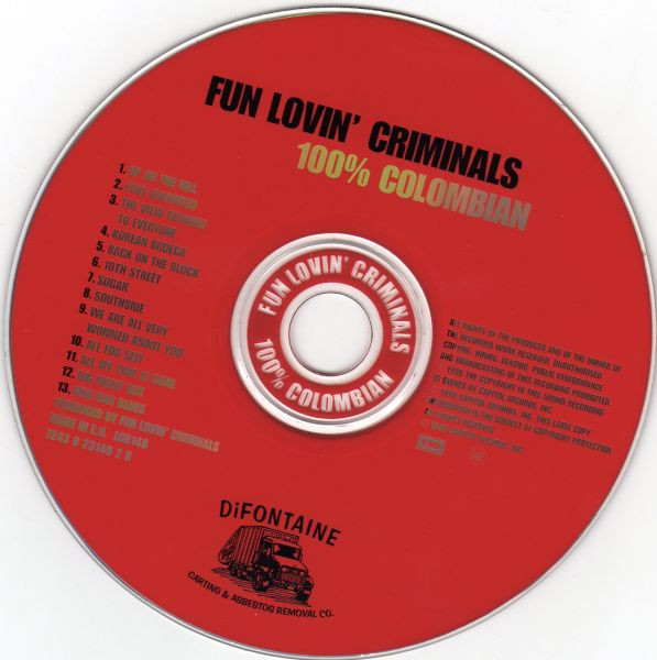 Fun Lovin' Criminals - 100% Colombian (CD, Album)