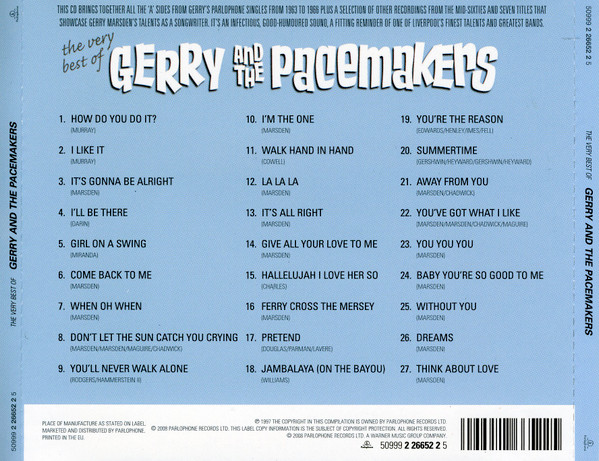 Gerry And The Pacemakers* - The Very Best Of Gerry And The Pacemakers (CD, Comp, RE)