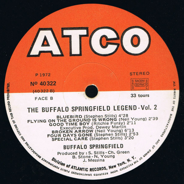 Buffalo Springfield - A Legend - The Buffalo Springfield Legend Vol. 2 (LP, Comp)