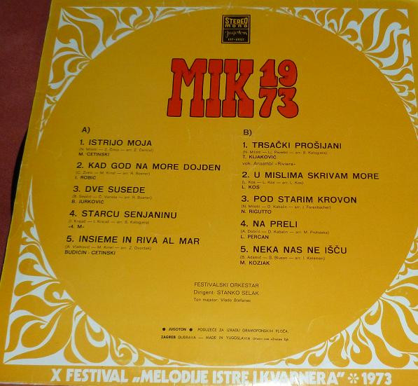 Various - MIK 1973, X Festival 