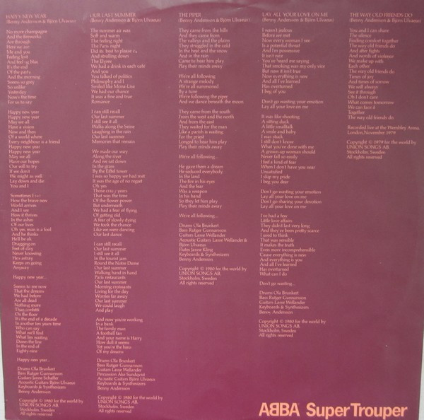 ABBA - Super Trouper (LP, Album, Fra)