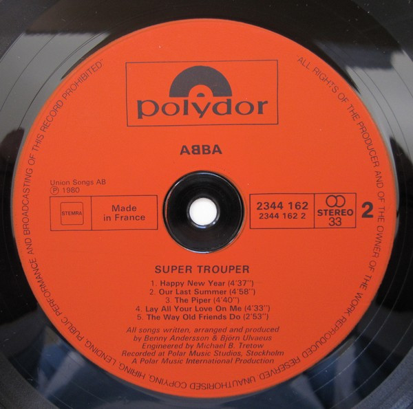 ABBA - Super Trouper (LP, Album, Fra)