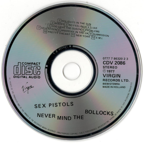 Sex Pistols - Never Mind The Bollocks Here's The Sex Pistols (CD, Album, RE)