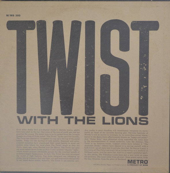 The Lions (3) - Twist With The Lions (LP, Album)