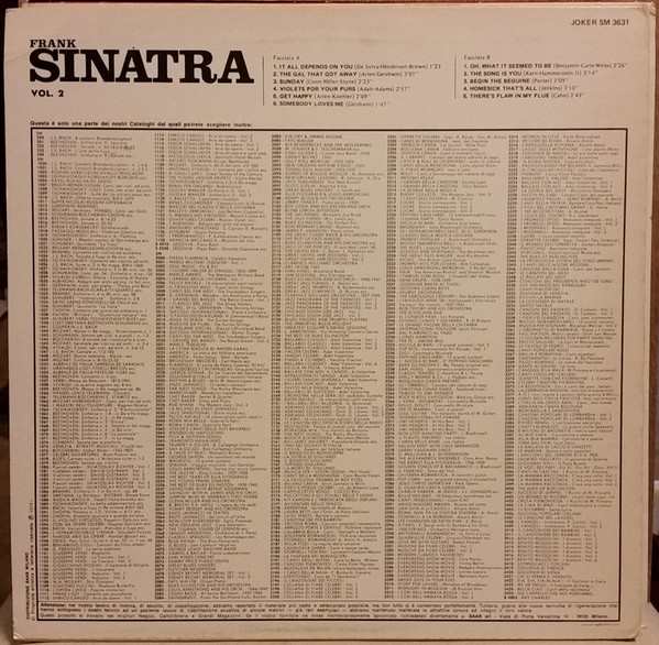 Frank Sinatra - Vol. 2 (LP, Comp)