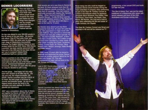 Dennis Locorriere - The Unique Voice Of Dr. Hook Hits And History Tour Live (DVD-V, NTSC)