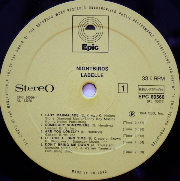 Labelle - Nightbirds (LP, Album)