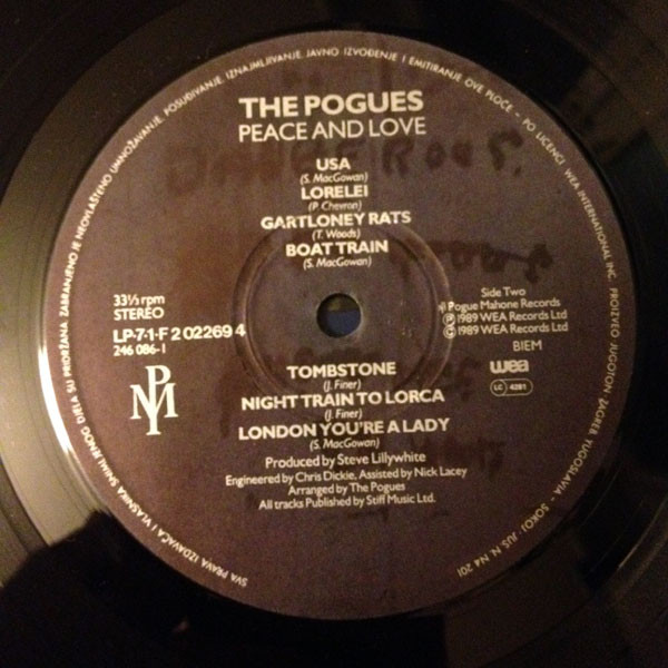 The Pogues - Peace And Love (LP, Album)