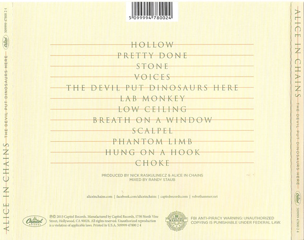 Alice In Chains - The Devil Put Dinosaurs Here (CD, Album)