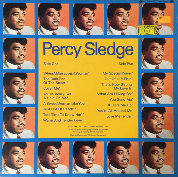 Percy Sledge - When A Man Loves A Woman (Greatest Hits) (LP, Comp, RE, RM)