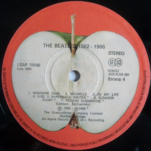 The Beatles - 1962-1966 (2xLP, Comp, RP)