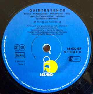 Quintessence (3) - Quintessence (LP, Album, RE)