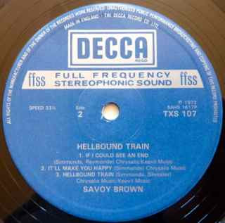 Savoy Brown - Hellbound Train (LP, Album, RP, Gat)