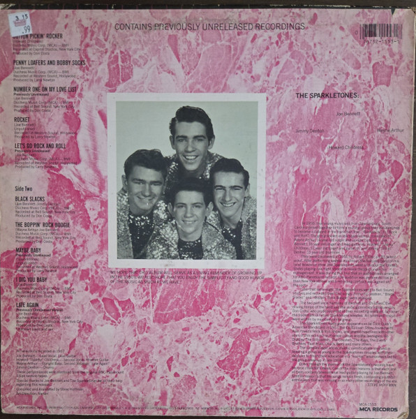 The Sparkletones - Black Slacks (LP, Album, Comp)