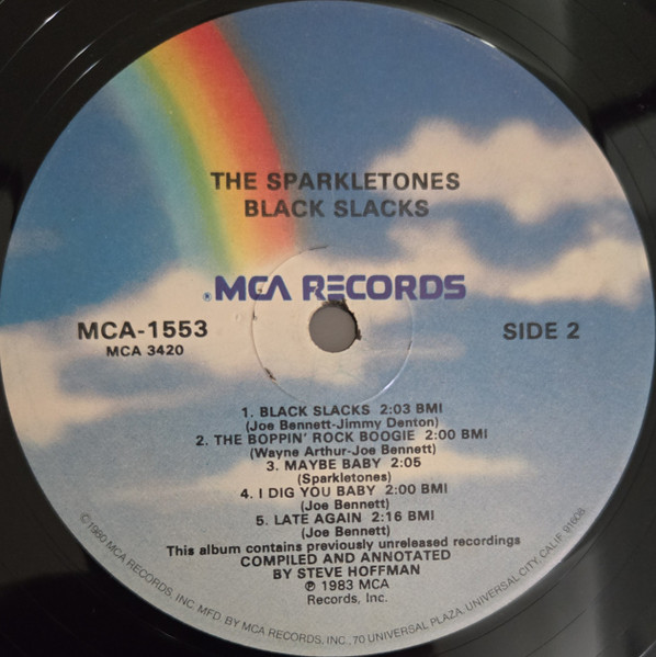 The Sparkletones - Black Slacks (LP, Album, Comp)