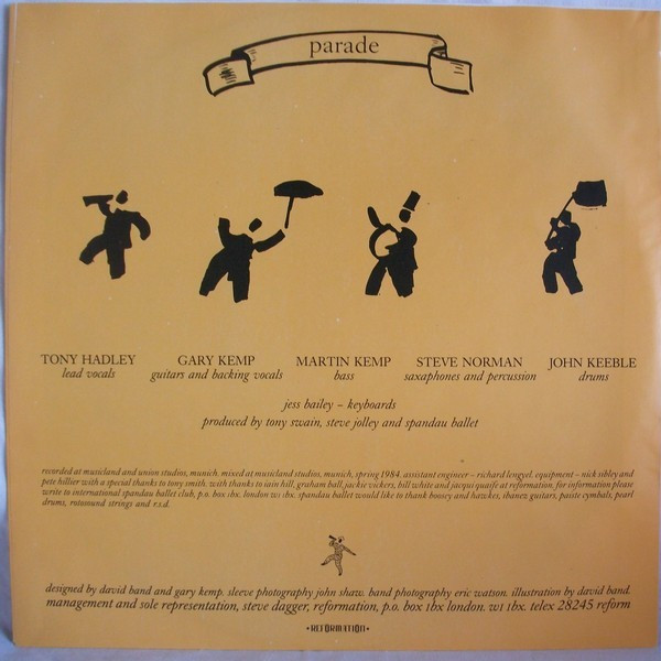 Spandau Ballet - Parade (LP, Album, Gat)