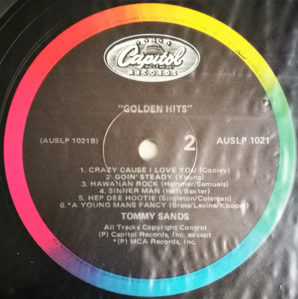 Tommy Sands - The Golden Hits Of Tommy Sands (LP, Comp)