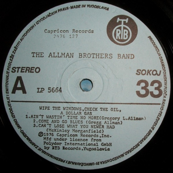The Allman Brothers Band - Wipe The Windows, Check The Oil, Dollar Gas (2xLP, Album)