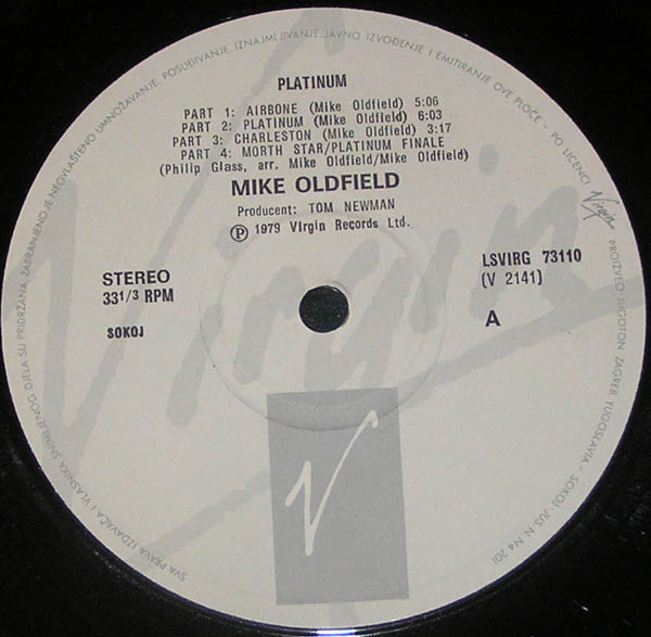 Mike Oldfield - Platinum (LP, Album, RE)
