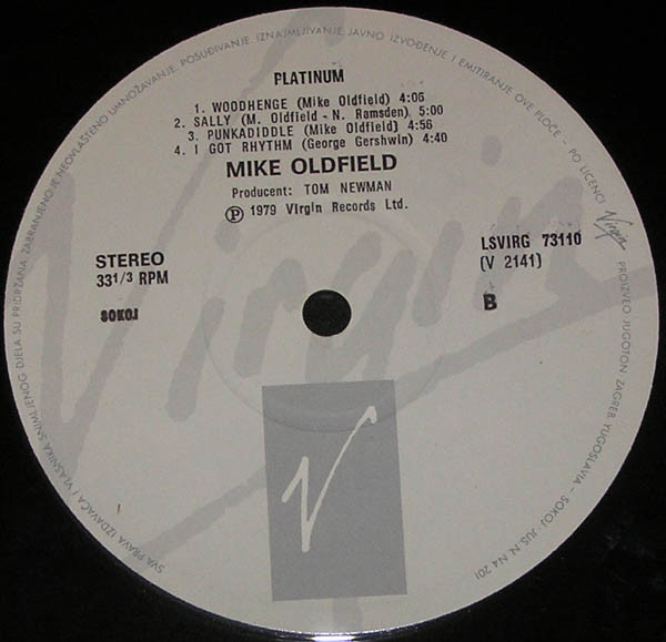 Mike Oldfield - Platinum (LP, Album, RE)