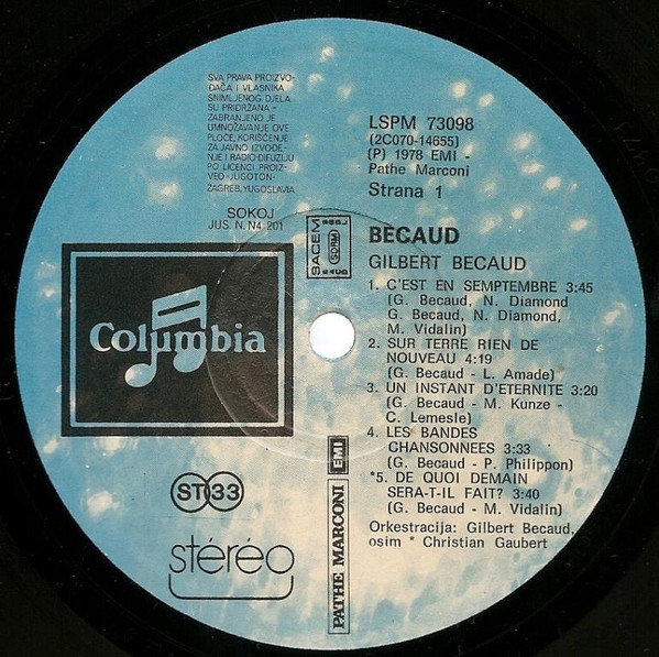 Becaud* - Becaud (LP, Album)