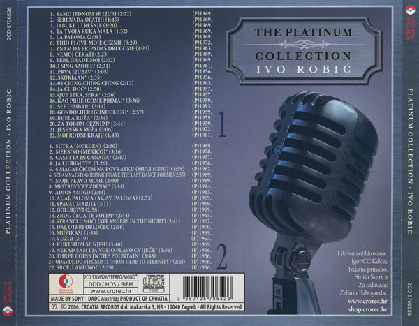 Ivo Robić - The Platinum Collection (2xCD, Comp, Mono)