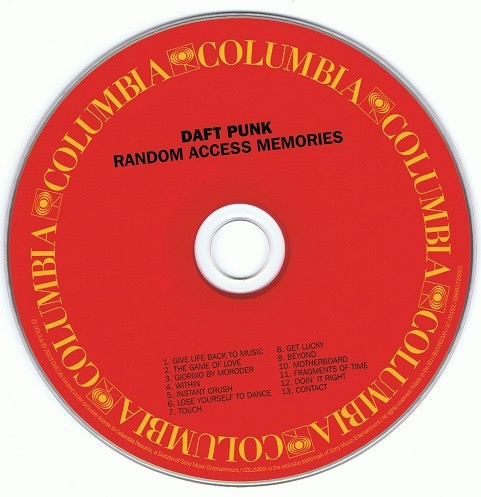 Daft Punk - Random Access Memories (CD, Album, Arv)