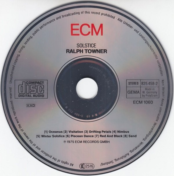 Ralph Towner - Solstice (CD, Album, RE)