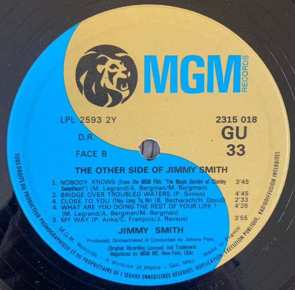 Jimmy Smith - The Other Side Of Jimmy Smith (LP, Album)