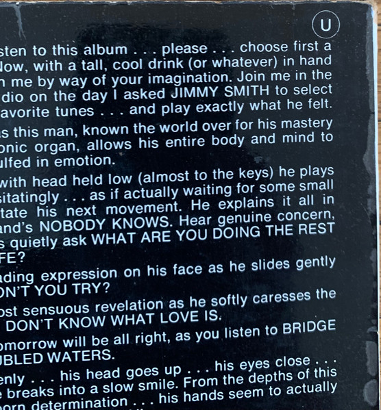 Jimmy Smith - The Other Side Of Jimmy Smith (LP, Album)